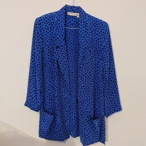Vintage Liz Claiborne Patterned Shirt Jacket